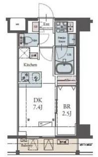 ラグゼナ横浜鶴見II【10階】の間取り