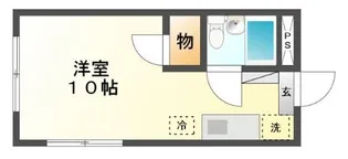 バーズフラットII【2階】の間取り