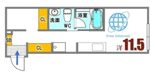 広島県安芸郡府中町柳ケ丘【アパート】の間取り