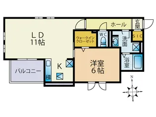 西中延3丁目新築【1階】の間取り
