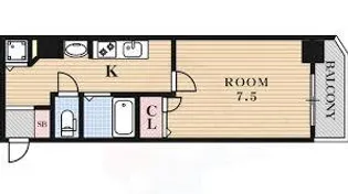 エスライズ桜ノ宮【3階】の間取り