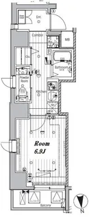 東京都新宿区山吹町【マンション】の間取り