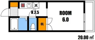 広島県広島市安佐南区西原3【アパート】の間取り