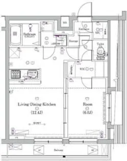 ガリシア矢口渡【6階】の間取り
