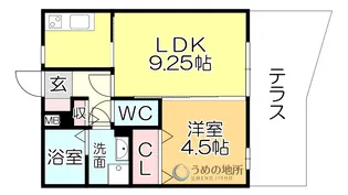 メルベーユ・ドミールD棟【1階】の間取り
