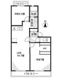 エクセル鷺沼【1階】の間取り