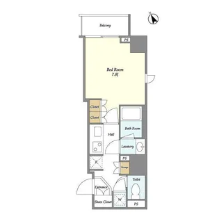 カーサスプレンディッド三田慶大前【2階】の間取り