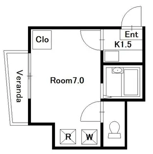 ウィズハイツ【1階】の間取り