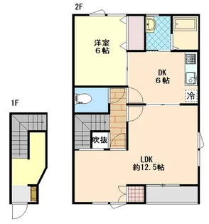 フレッセ徳町I【2階】の間取り