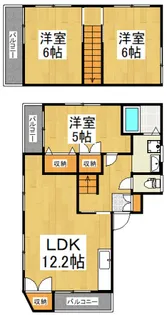 ソワニエマンション【5階】の間取り