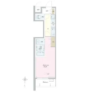 ロイジェント山王【1階】の間取り