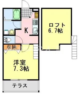 AQUE1【2階】の間取り