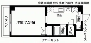 ソアラプラザ福岡百道【1階】の間取り