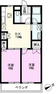 メゾンシャルム【1階】の間取り