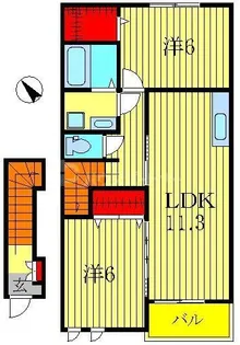 ラグーナB【2階】の間取り