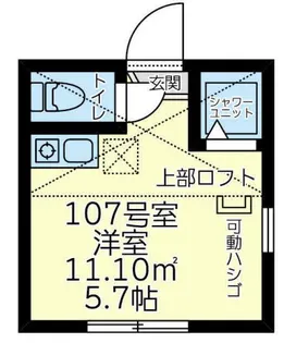 ユナイト小机マイネルリーチ【1階】の間取り