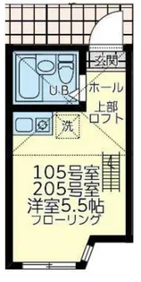ユナイト境之谷タルトフロマージュ【1階】の間取り