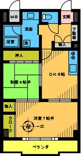 セントラルマンション【5階】の間取り