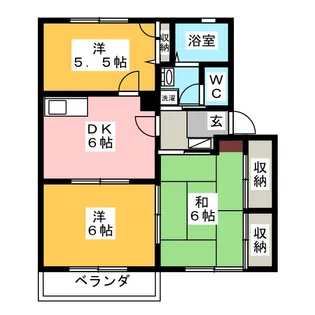 パインツリー1(A)【1階】の間取り