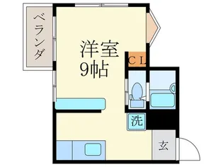 サンシャイン烏丸鞍馬口【2階】の間取り