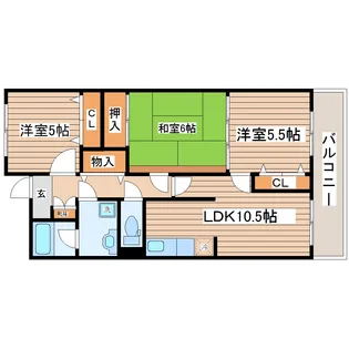 CITY手倉田【1階】の間取り