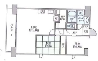 ドゥーエ南長崎【7階】の間取り