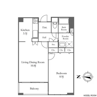 リバーシティ21イーストタワーズII【28階】の間取り