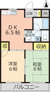 サンフラワーハイツ【3階】の間取り