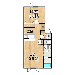 ル・マージュI【2階】の間取り