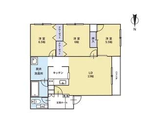 エクセルハイツ【1階】の間取り