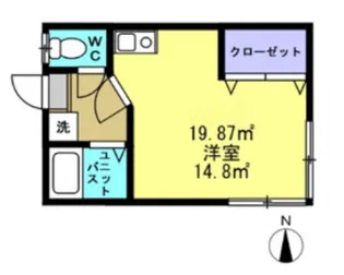 田野井ハイツ【2階】の間取り