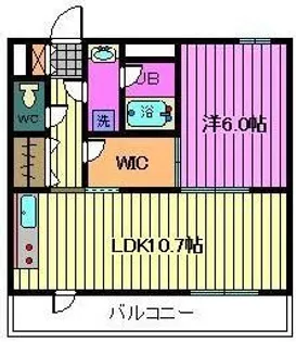 ブレイン坂下【1階】の間取り