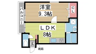 ライオンズマンション本山第3【3階】の間取り