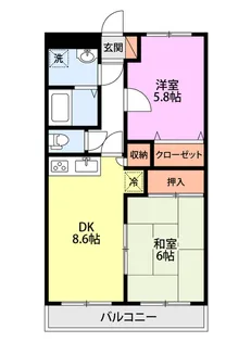 Dolcevita(ドルチェヴィータ)【2階】の間取り