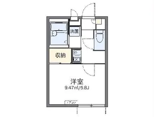 レオパレスグレンツェ木戸【1階】の間取り