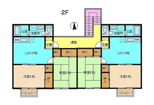 レピュート佐賀【2階】の間取り