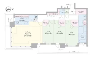 幕張ベイパーク ライズゲートタワー【34階】の間取り