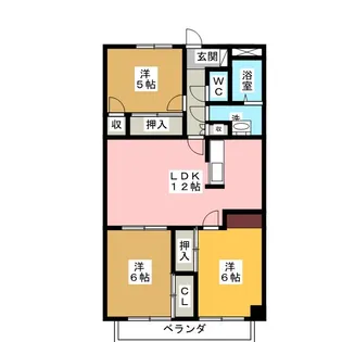クリスタルパレス東山【4階】の間取り