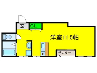 第2エミネンス長居【3階】の間取り