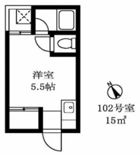 恵比寿セントラル【1階】の間取り