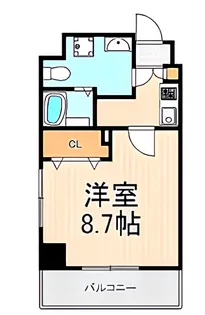 プレール・ドゥーク浅草II【4階】の間取り