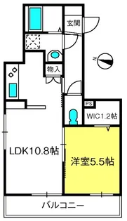 リビオン西青木【2階】の間取り