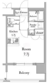 エンクレスト薬院大通【10階】の間取り
