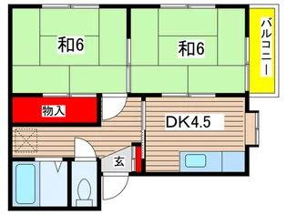 ドエルABA【2階】の間取り