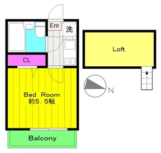 NOZU南生田【2階】の間取り
