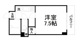 ロイヤルコート西七条【3階】の間取り