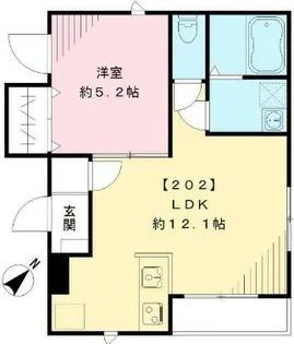 ビオス中央【2階】の間取り