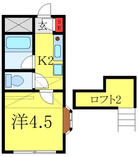 ヴィラ清水町【1階】の間取り