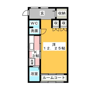 プチシャトー城北 C棟【1階】の間取り