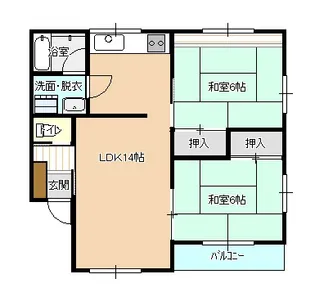 レジーナヴィラ小中野A棟【1階】の間取り